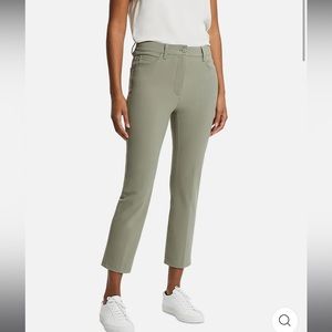 NWT Theory Treeca Precision Ponte Five-Pocket Cropped Pants sz 2 Moss